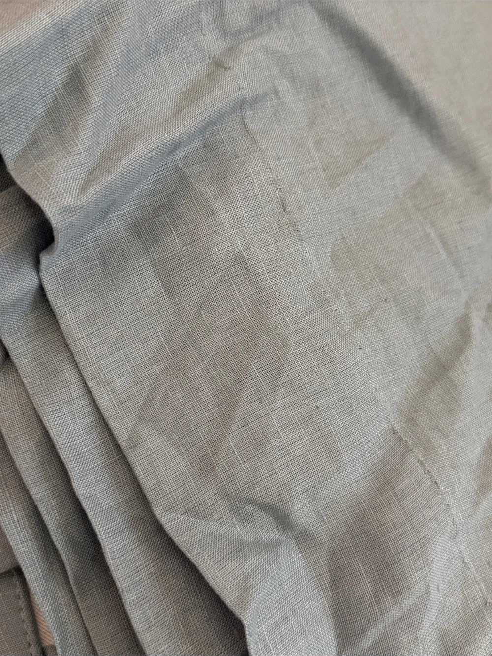 NWOT Quince 48x108 Blue Linen Blackout Drapery Panel - Retail $112